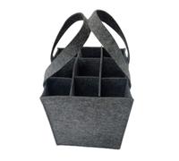 Genérico Wine Tote - Felt 9 Bottle Carrier 24x24x28cm | Portable Leakproof Wine Bag, Travel Picnic Beverage Holder | Reusable Wines Storage Tote For Party Dinner Christmas Use