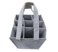 Genérico Wine Tote - Felt 9 Bottle Carrier Bag, Portable Wine Travel Holder, Leak Resistant Beverage Transport Case, Multi Bottle Storage Organizer, Picnic Party Carrying Bag, Insulated BottleDivider