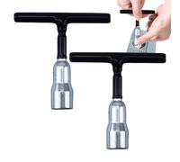 Generico Wing Nut Tool, Screw Nut Tightening Driver, 2.95x2.95 Inches Portable Steel Material, Versatile 2 Piece Set, T Handle Wrench for C Hook, Bolt, Eye Screws, Mechanical Work, Assembly