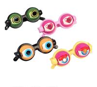 Genérico Winking Eye Glasses, Kids Pull-String Blinking Crazy Glasses,Winking for Shows & Parties, Prank Stuff Silly Party Favors (4PCS)