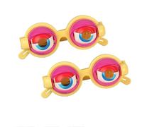 Genérico Winking Eye Glasses, Kids Pull-String Blinking Crazy Glasses,Winking for Shows & Parties, Prank Stuff Silly Party Favors (2pcs-J)