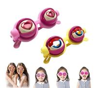 Genérico Winking Glasses, Blink & Wink Novelty Blinking Glasses, funny glass with winking eye, for Adults (MIX-4)