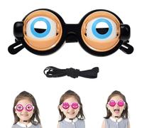 Genérico Winking Glasses for Shows Parties, Kinetic Crazy Eyes Glasses with Manual Blink Action, Funny Pull String Glass for Prank
