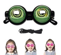 Genérico Winking Glasses for Shows Parties, Kinetic Crazy Eyes Glasses with Manual Blink Action, Funny Pull String Glass for Prank