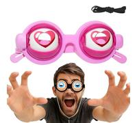 Genérico Winking Glasses,Kinetic Crazy Eyes Blinking Glasses, Novelty Shaking Eye Toys With Strap for Kids & Adults,for Shows, Parties & Photos (1pcs-1)
