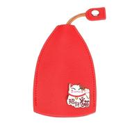 Genérico WinkKey - Protective Pull Out Key Case, WinkKey - Personalized Protective Pull Out Key Case, Wink Keys Holder Leather (bright red-1PCS)