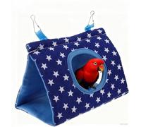 Genérico Winter Bird Hammock - Soft Velvet Parakeet and Conure Nest, Hanging Triangular Bird House Tent for Cockatiels and Canaries | Warm Sleeping Bed for Cage Comfort Cold Protection