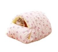 Genérico Winter Cat Bed - Pet Sleeping Cushion | Plush Fleece with Heat Retaining Layer for Warmth, Non-Slip Bottom for Stability, Indoor Resting Spot for Cats, Kittens, Nap Corners, Bedrooms