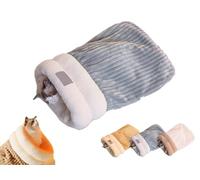 Genérico Winter Cat Sleeping Bag, Cat Winter Sleeping Bag, Cat Sleeping Bag for Indoor Cats, Winter Warm Sleeping Bag, Plush Soft Pet Bed, Soft Fluffy Washable Calming Cat Sleeping Bags (M,Gray Blue)