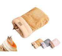 Genérico Winter Cat Sleeping Bag, Cat Winter Sleeping Bag, Cat Sleeping Bag for Indoor Cats, Winter Warm Sleeping Bag, Plush Soft Pet Bed, Soft Fluffy Washable Calming Cat Sleeping Bags (L,Brown)