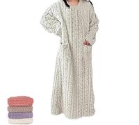 Genérico Winter Coral Velvet Nightgown Home Clothes, Women Coral Velvet Nightdress,Warm Plush Thicken Flannel Pajamas (G,M)