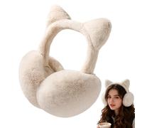 Genérico Winter Ear Muffs - Cute Warm Windproof Cover, Warm Windproof Lindo Plush | Winter Women Running Cat Ear Warmers For Kids Girls Cold Weather Outdoor Snow Sports Running Cycling Commuting