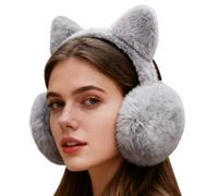 Genérico Winter Ear Muffs, Plush Foldable Ear Warmers, Windproof Faux Headband Cover, Women Cute Winter Accessories, Outdoor Snow Sports Running Skiing Hiking Travel Cold Weather Protection