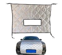 Genérico Winter Front Grill - Vehicle Engine Warmth Guard for Frost Season | Waterproof Polyester Panel with Hook Loop Closure, Cold Air Flow Barrier Protector for Truck SUV Sedan 39.4x27.6 in