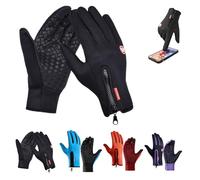 Genérico Winter Gloves Touch Screen for Men Women Cold Weather Thermal Windproof Running Cycling Hiking Typing Outdoor Sports Daily Work (Black,X-Large)