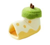 Genérico Winter Hamster Warm House - Boot Shape Bed | Small Pet Nest | Cotton Boot Shaped Tunnel, Two Interconnected Openings, Soft Velvet & Fleece Fabric, 4.72x8.27x7.48 Inch
