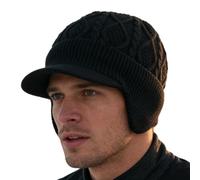 Genérico Winter Hat with Ear Flaps | Knit Fleece-Lined Headwear, Winter Outdoor Soft Beanie Hat For Cold Weather Skiing Hiking Camping Riding Backpacking Picnic Sports Snowboarding Use, Warm Gear