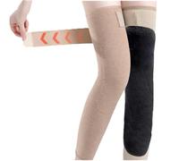 Genérico Winter Seamless Knee Warmers with Pockets, Adjustable Stretchy Non-slip Thick Plush Leg Knee Pads Sleeves (#C,M)