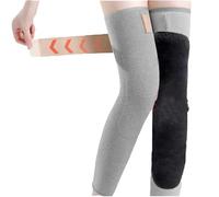 Genérico Winter Seamless Knee Warmers with Pockets, Adjustable Stretchy Non-slip Thick Plush Leg Knee Pads Sleeves (#A,M)