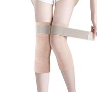 Genérico Winter Seamless Knee Warmers with Pockets, Winter Soft Thicken Thermal Knee Braces Leg Warmers Knees Pads for Men Women (Skin tone,Short style)