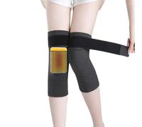 Genérico Winter Seamless Knee Warmers with Pockets, Winter Soft Thicken Thermal Knee Braces Leg Warmers Knees Pads for Men Women (Black,Short style)