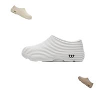 Genérico Winter Warm Fleece Armadillos,Fur Lined Clogs for Men Women,Waterproof Anti-Oil Walking Slipper Unisex (Grey,46)