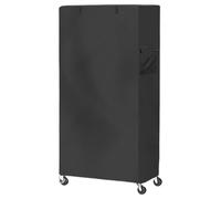 Genérico Wire Rack Shelf Cover, Standing Shelf Unit Protector, Zippered Dustproof Storage Covers, Oxford Fabric Design, Moisture-Resistant, Ideal for Pantry, Basement, Patio, Kitchen, Black