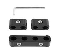 Genérico Wire Separator Clamp - 4.72 Inch Aluminum | Tube Clamp Kit - DIY Wire Organizer Clamps Tool With Small Wrench For Home Workshop Electronics Projects