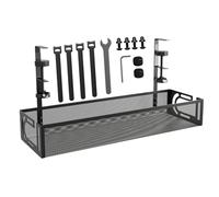 Generico Wire Storage Box No Drilling, Under Desk Cable Management Tray, Wire Management Desk Organizer, Cord Organizer for Standing Desk, Desk Cable Management Tray, Cable Organizer for Desk