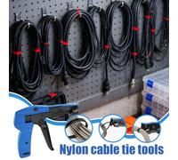Genérico Wire Tie Tool - Nylon Zip Tie Fasten Cutter | Non-Slip Aluminum Alloy Device with Technician Electrician Mechanic Warehouse Data Center Gardening House Car Use, Cable Organizer Tool