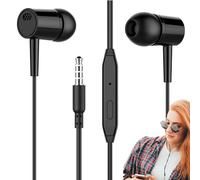 Genérico Wired Earbuds - In-Ear Headphones, Noise Isolating Headsets, Noise Isolating, Built-In Microphone 3.5mm Jack Sound Earbuds For PC Home Tablet Mobile Phone Music Calls
