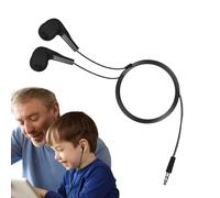 Genérico Wired Earphones In-Ear Headphones with, 3.5mm Jack HiFi Stereo Earbuds Noise Isolating, Volume Control, Lightweight Headset For Tablet Laptop