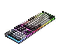 Genérico Wired Game Keyboard, Mechanical Keyboards, Adorable 104 Keys Mechanicals Computers, Portable Compact Luminous RGB Desktop, Computer Keyboard for PC Plaything Setup