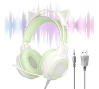 Genérico Wired Headphones, Noise Canceling Over-Ear Headset, Computer Headphones with Microphone for Music Listening, Phone Calls, Studying in Home Dorm Apartment, Girls Women Teens 18.5x10x23cm