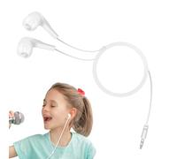 Genérico Wired In Ear Earphones - Stereo Sound Headset with Microphone | Comfortable Fit with Anti Cable, Ideal for Music, Calls, Travel, Smartphones, Tablets, Laptops Wide Device Compatibility