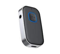 Genérico Wireless Aux Cord, Portable Receiver, Clear Sound Aluminum Body Plug Play Compact Design Lightweight Build, Wireless Music for Car, Home, Stereo 2.28x1.34x0.47 Inches