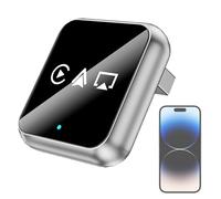 Genérico Wireless Car Adapter, Vehicle Screen Converter Audio Accessory, Plug and Play Auto Wireless Adapter, Car Infotainment Upgrade Device for Road Trip City Driving Commute Travel Use