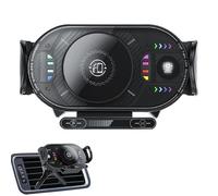 Genérico Wireless Charger - 15W Fast Charging, Phone Holder | Foldable, Rotating, Car Mount + For SUV, RV, Truck, Sedan, Air Vent, Road Trip, Navigation, Travel, Daily Commute