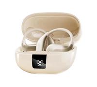 Genérico Wireless Earbuds - Noise Cancelling Open Ear Buds | ABS Material with Long Battery Life and Battery Display, Ergonomic Fit For Men Women, Travel, Gym, Office, School, Outdoor Use