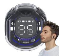 Genérico Wireless Earbuds Noise Cancelling - PC ABS In-Ear Earphones | Digital Display Earbuds | Long Playtime Clear Calls Earphones for Sports Workout, Work Use