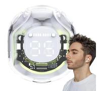 Genérico Wireless Earbuds Noise Cancelling - PC ABS in-Ear Earphones | Digital Display Earbuds | Long Playtime Clear Calls Earphones for Sports Workout, Work Use