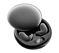 Genérico Wireless Earbuds, Sleep Earphones, Invisible Noise Blocking Buds with Led Display 0.7 X 0.5 Inches, Rechargeable Earbuds for Music, Call, Study, Gym, Travels, Men, Women, Black Brown White