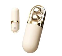 Genérico Wireless Earbuds Vibration Massage, Invisible Headphones with USB Rechargeable Case, Noise Reducing Earphones for Running, Travel, Outdoor Sports, 1.58x1.34x1.12cm