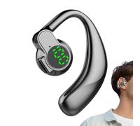 Genérico Wireless Earbuds with Earhooks, Sports Headset, Digital Display Charging Case, Noise Cancelling Stereo Sound, Waterproof Earphones Add for Running, Gym, Workout, Travel