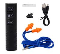 Genérico Wireless Earplug Headphones - Work Safety Noise Reduction Earbuds, Adapter Receiver, Sport Running Gym Usage Accessory Supply, Silicone Tip, 3.5mm Plug 1 Set Kit HD Audio Hands Free Call