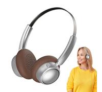 Genérico Wireless Headset, Retro Design Earphones, 9,25 x 8,46 x 2,95 pulgadas Immersive Audio Comfortable Fit, Noise Canceling Tool for Video Watching, Running, Working, Traveling, Studio