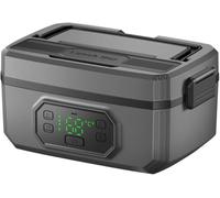 Genérico Wireless Heated Lunch Box, Electric Lunch Box, Portable Lightweight Fast Heating Large Capacity Rechargeable Cordless Food Warmer Leak-Proof for Office, Picnic, Car & Outdoor Use (1200ml)