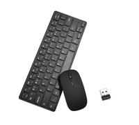 Genérico Wireless Keyboard and Mouse - Mouse and Keyboard Combo, 2,4 GHz KeyboaRrd & Mousse Set | Silent Keystrokes | Full Size for Computer Desktop Or Laptop At Office & Home
