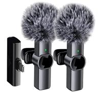 Genérico Wireless Lavalier Microphones, Small Noise Reduction Lapel with Ultra-Low Delay, Portable Microphone, Perfect For Podcasts, Live Streaming, Interviews, and Video Recording