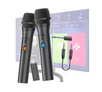 Genérico Wireless Microphone, Metal Dynamic System, Rechargeable Receiver Unit, Clear Audio Output, Long Range Signal, Sturdy Build Quality, Plug and Play Setup, Perfect for Karaoke, Mixer, Machine